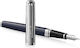 Waterman Exception Deluxe Πένα Γραφής Stub 1.1mm Μπλε από Ορείχαλκο με Μπλε Μελάνι