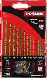 Burghie Metal Hsstin Din338 Set 13buc 1.5-6.5mm Proline