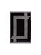 Beauty Home Noir Art 9437 Σετ Μοντέρνα Χαλιά Κρεβατοκάμαρας Black / Μαύρο 9437-ΣΕΤ 3τμχ