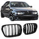 Prasco 242546 Mask Hearts BMW 5 E39 96-03 M4 Look Double Grille Glossy Black 2 Pieces