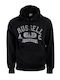 Sweatshirt mit Kapuze Schwarz