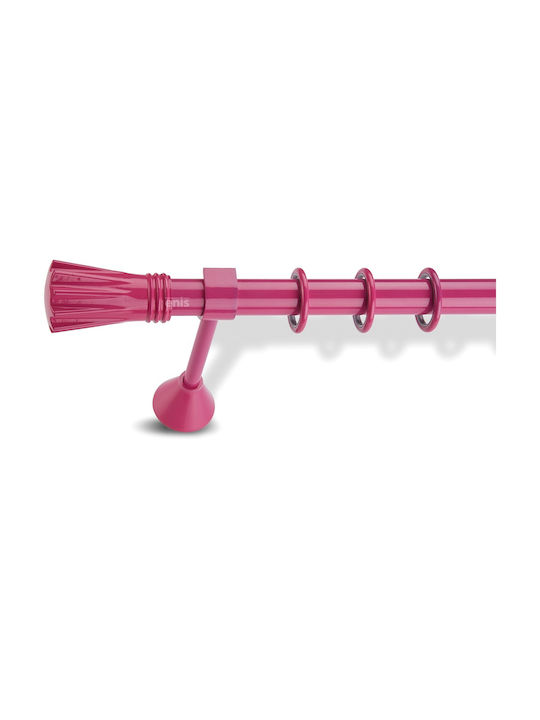 Enis by Domus Metalic Galerie pentru perdele Κίσσαβος Dublu cu bară 160buc Fuchsia