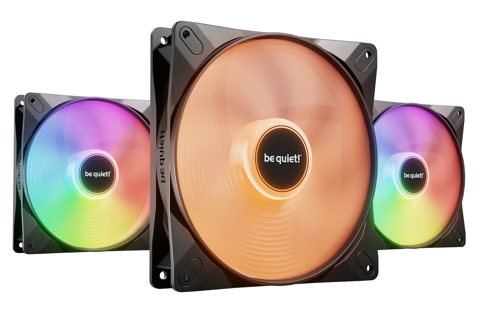 Be Quiet Light Wings LX Case Fan 140mm με ARGB Φωτισμό και Σύνδεση 3-Pin / 4-Pin PWM 3τμχ