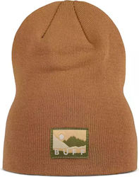 Buff Beanie Unisex Beanie Knitted in Ecru color