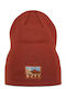 Lilon Beanie Unisex Σκούφος Πλεκτός σε Κόκκινο χρώμα