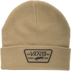 Vans Milford Beanie Unisex Beanie Knitted in Khaki color