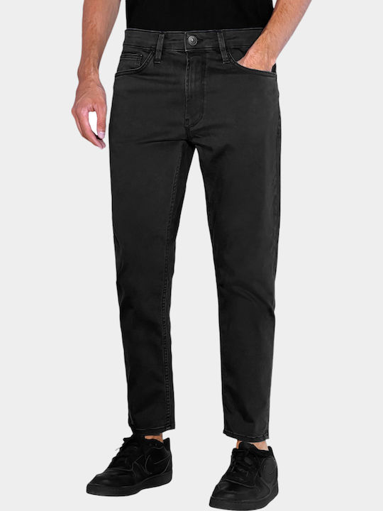 Gabbia Men's Jeans Pants Elastic Black