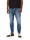 Alex Ανδρικό Παντελόνι Τζιν Ελαστικό Relaxed Fit Medium Aged Denim