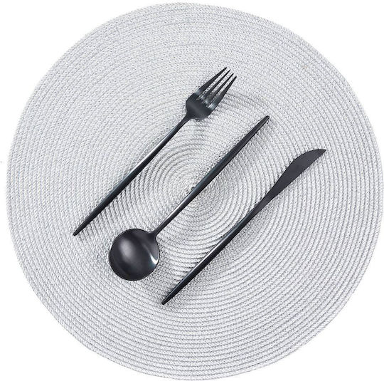 Butlers Σουπλά Στρογγυλό Μεταλλικό Ασημί 38cm