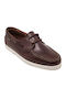 Δερμάτινα Ανδρικά Boat Shoes σε Καφέ Χρώμα