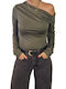 Damen Bluse Khaki