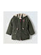 Evita Kids Coat with Hood Haki