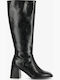 Synthetic Leather Women's Boots Black
