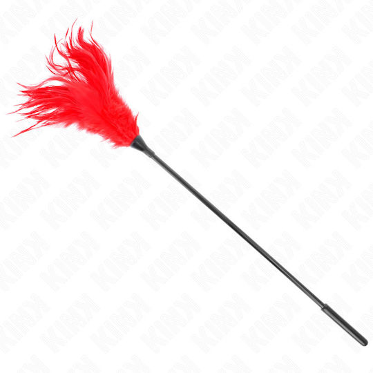 Kink Kitzelfeder in Rot Farbe