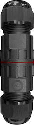 M16A BLK Αδιάβροχος Σύνδεσμος Καλωδίων 3P 2.5mm² Τροφοδοσίας IP68 02.048.0002