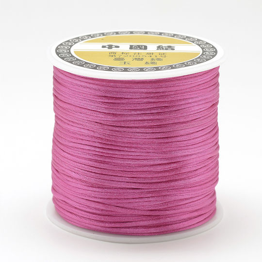 Rat tail Lace Faux Leather Fuchsia 1mm x 70m