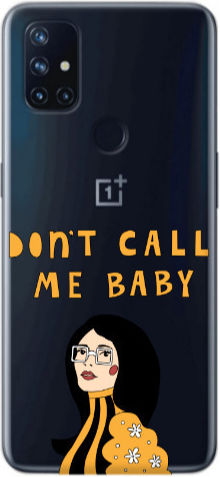Husă transparentă din silicon TPU Oneplus Nord 10 Call Me Baby