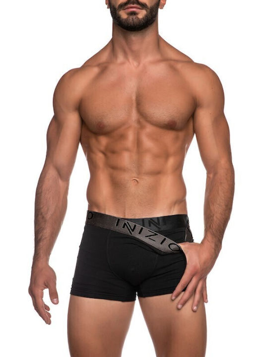 Inizio Ανδρικά Μποξεράκια Μαύρο 2Pack