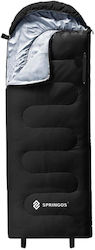 Springos Sleeping Bag Μονό Μούμια Black Springos Sleeping Bag Μονό Μούμια Black