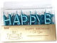 Κεράκια Κεράκι Γενεθλίων Happy Birthday σε Γαλάζιο Χρώμα 6909-7/Γ