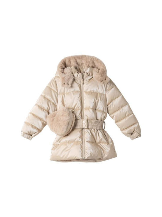 Evita Kids Quilted Jacket Gold