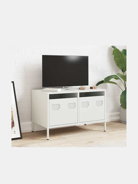 Mobilier TV Metalic Alb L68xA39xÎ43.5cm