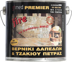 Gtmed Premier огнеупорен лак за каменни подове на камини 2.5л Premierfire-2.5