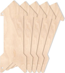 Creative Deco 5 x Arrow Shapes Made Plywood 30 x 11 Cm Unpainted Wooden Cutouts Diy Creative Deco 5 x Arrow Shapes Made Plywood 30 x 11 Cm Unpainted Wooden Cutouts Diy
