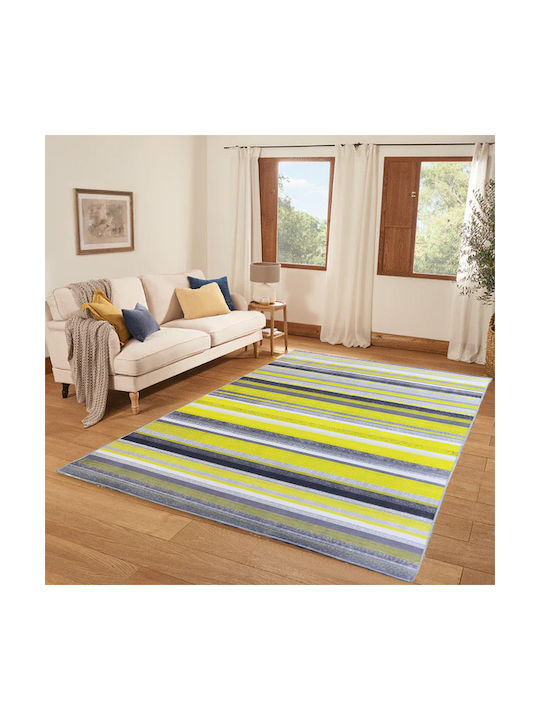 SpitiBazaar Anti-slip Rug Rectangular Yellow