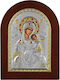 Prince Silvero Heiligenikone Gottesmutter mit Kind Hölzernes 7,5x9,5cm