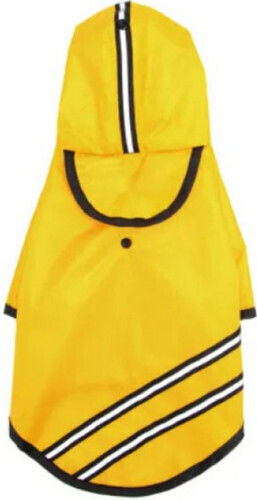 Nobleza Yellow Waterproof Dog Coat with Hood with 25cm Back Length