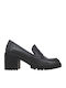 Leather Black Heels