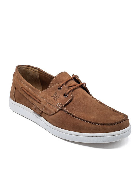 Men's Leather Boat Shoes Brown