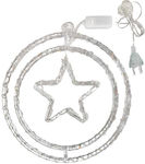 Plastic Illuminated Christmas Decorative Pendant Star