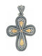 Byzantinisch Kreuz aus Vergoldetem Silber
