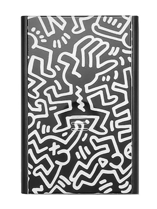 Sider Keith Haring Herren Geldbörse Karten Schwarz