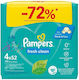 Pampers Fresh Clean Baby Wipes without Alcohol ...