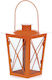Iliadis Party Decorations Lantern in Orange Colour 15cm
