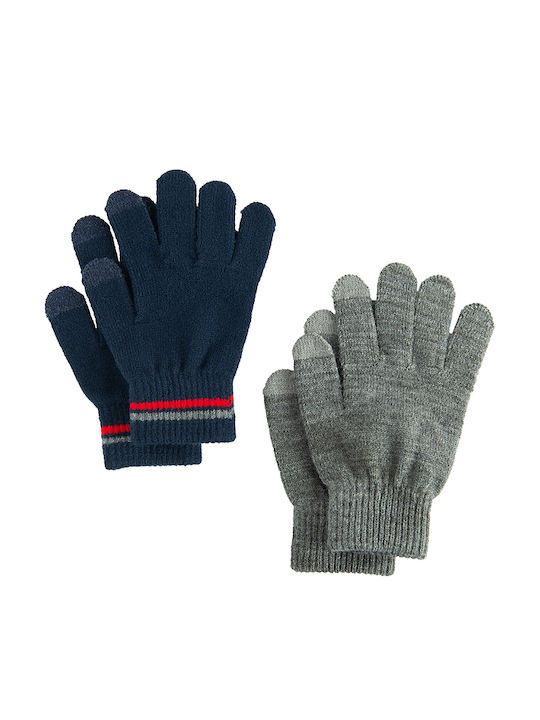 Set Kids Gloves Blue