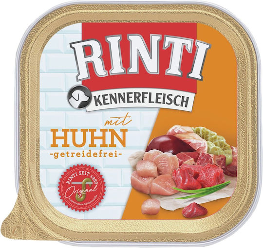 Rinti Kennerfleisch Wet Food Dogs in Cans with Chicken and Meat 300gr