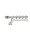 Enis by Domus Metalic Galerie pentru perdele Μόνικα Dublu cu bară Φ20mm 160buc Light Blue, Ice, Pastel