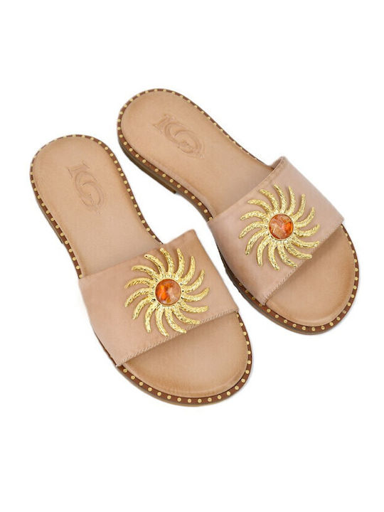 Dermatina 100 Leder Flache Sandalen für Damen i...