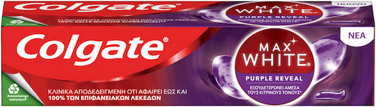 Colgate Max White Purple Reveal Toothpaste for Whitening 75ml