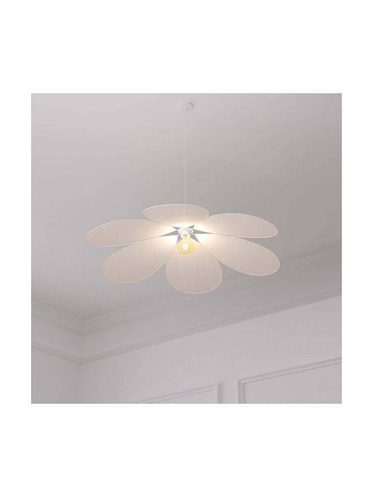 Adjustable Pendant Light Beige with Socket E27 72x72cm
