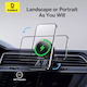 Baseus MagPro 15W Handyhalterung Auto mit MagSafe-Magnet & Kabellose Ladung 15W Schwarz