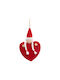 Hängender Weihnachtsbaumschmuck Herz Stoff-Designs (Verschiedene Designs)