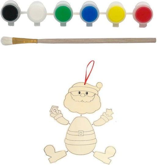 Next Moș Crăciun Set de Colorat Lemn