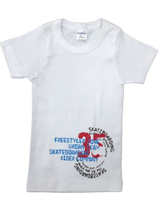 Pretty Baby Къс ръкав White - Skateboarding