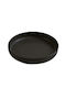 Espiel Matt Plate Soup Black with Diameter 24cm