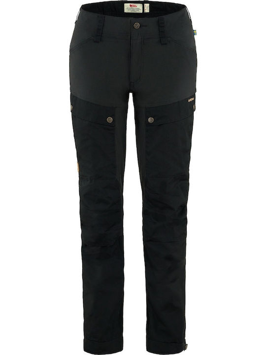 Fjallraven Keb Femei Lung Pantaloni de drumeție Negru